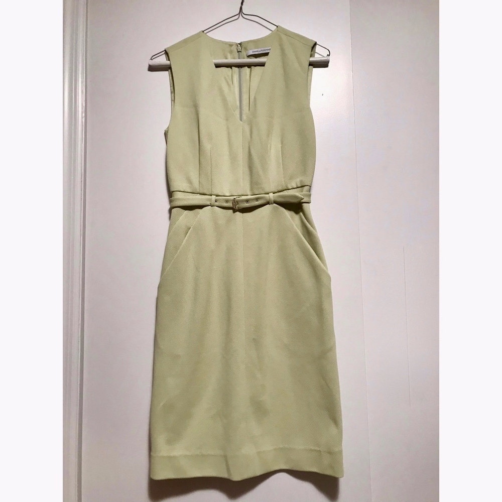 Dianne von Furstenberg Soft Green Sheath Dress